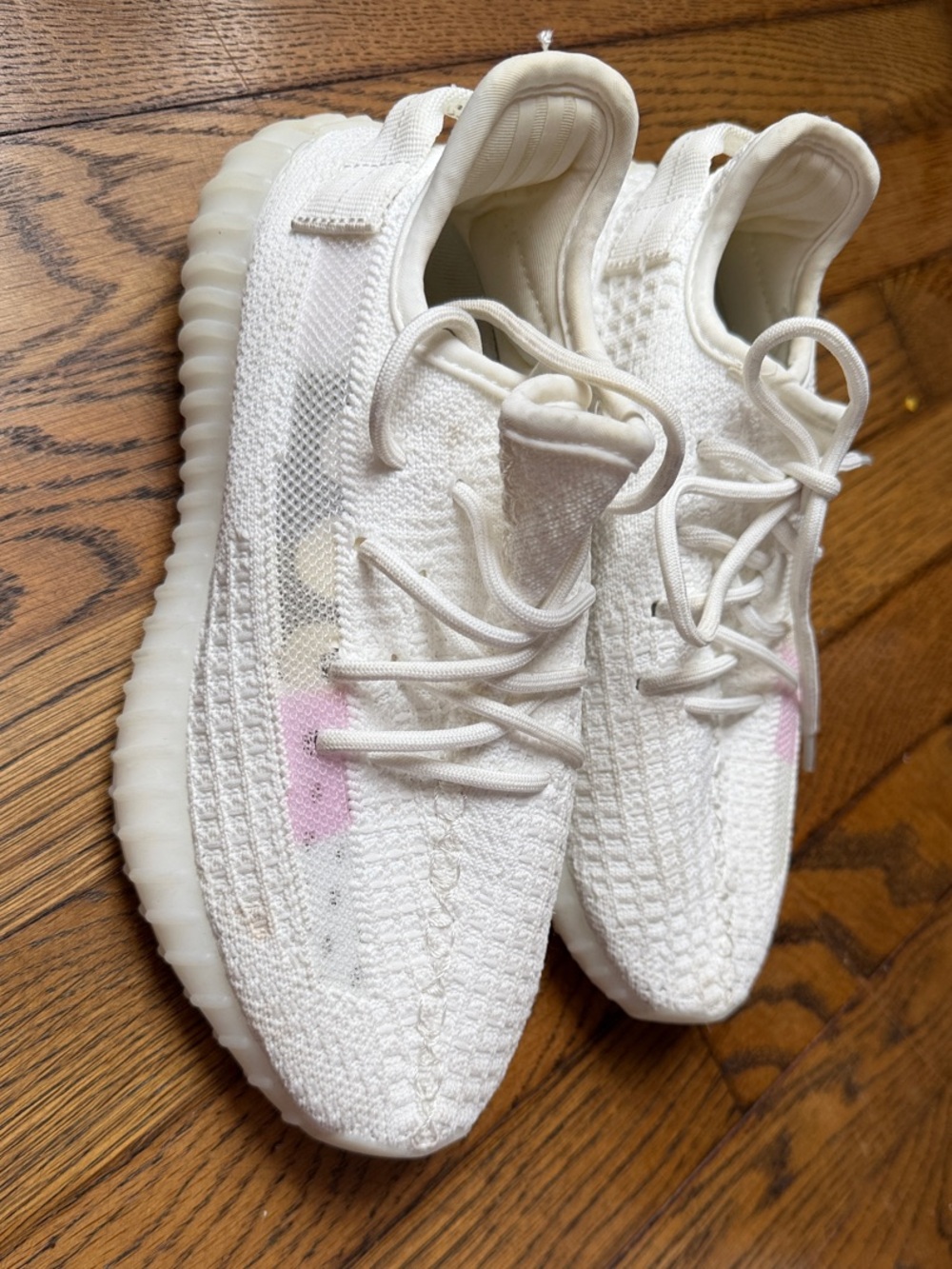 Women’s Yeezy white color changing in sun Lace-Up Sneakers -  Casual Shoe
